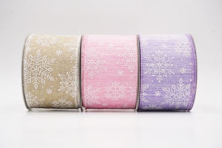 Sparkling Snowflake Winter Wonderland Wired Ribbon_KF9682.KF9683.KF9684.KF9685.KF9686.KF9687.KF9688.KF9689 (2)
